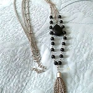 Black and Silver Necklace